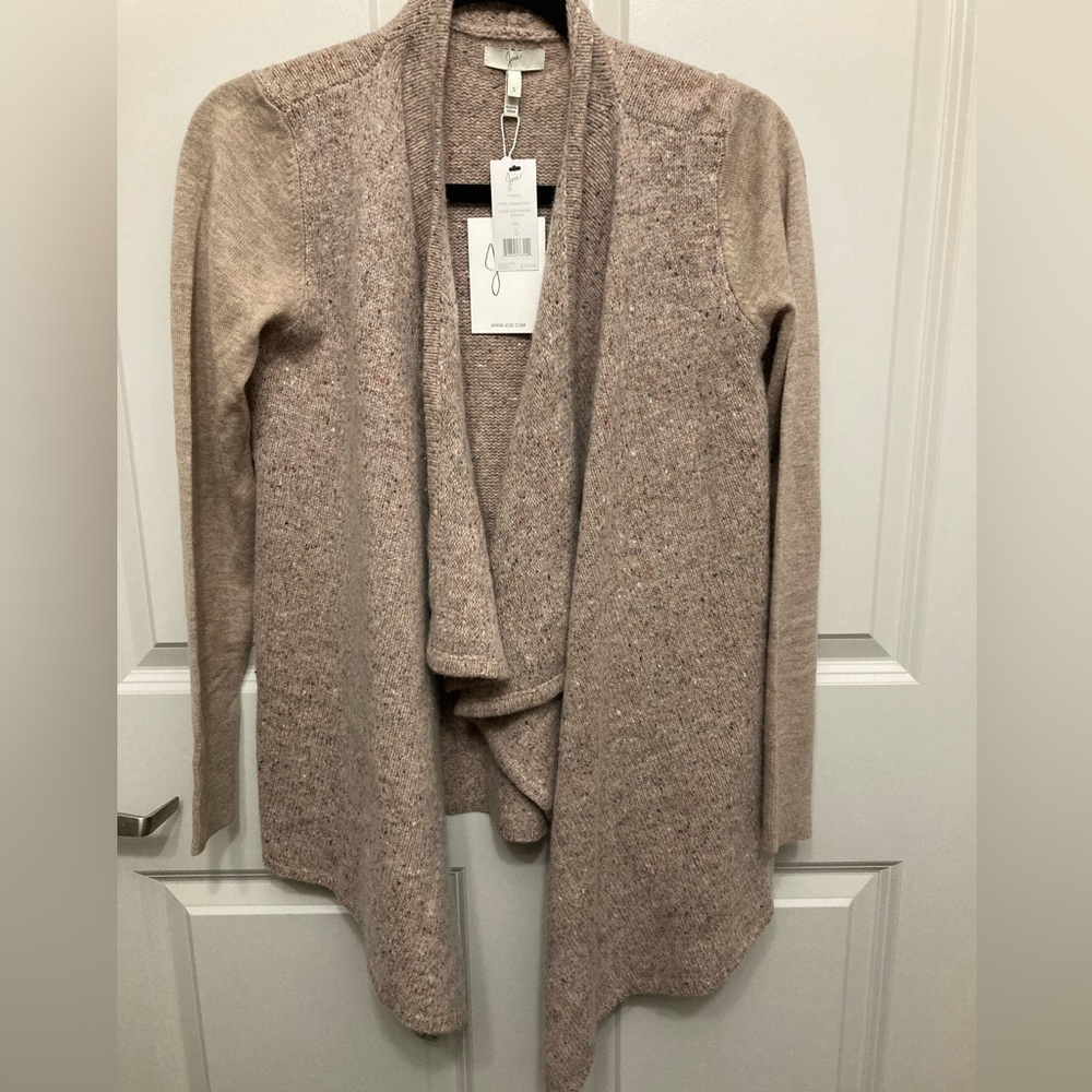 NWT Joie Women’s Small Light Heather Oatmeal Starley Cardigan Sweater
